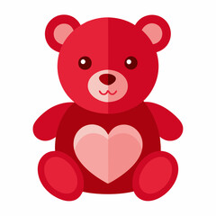 Fototapeta premium teddy bear with heart