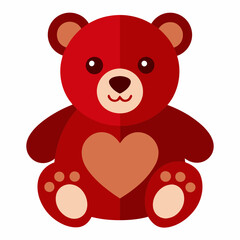 Obraz premium teddy bear with heart