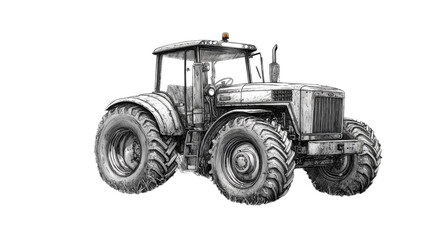 Obraz premium tractor isolated on white background