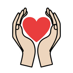 Obraz premium heart vector silhouette