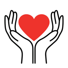 Obraz premium heart vector silhouette