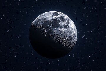 Obraz premium Full moon in the night sky