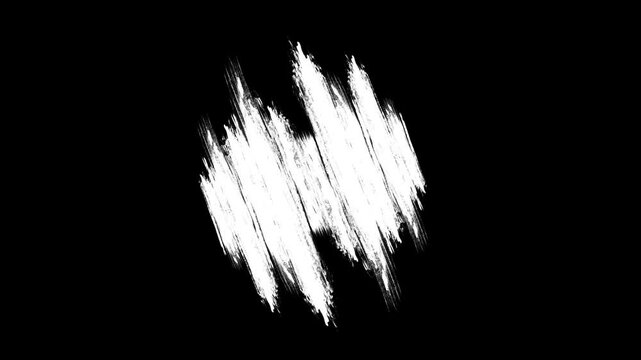 Ink paint white brush stroke transition animation. transition effect of paint brush strokes wiping. dynamic brush strokes, ideal for underline and title strokes Slide Show, Fade, Matte, Reveal