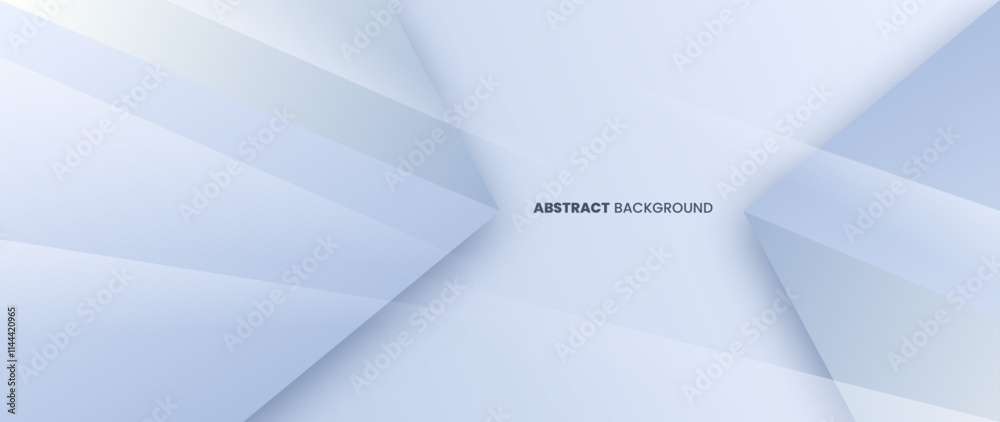 Poster gray abstract background with two 3d abstract geometry objects on the right and left side. vector te