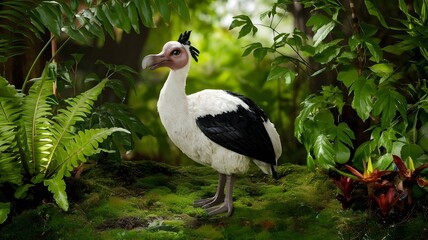 Naklejka premium realistic photo of dodo bird in the jungle