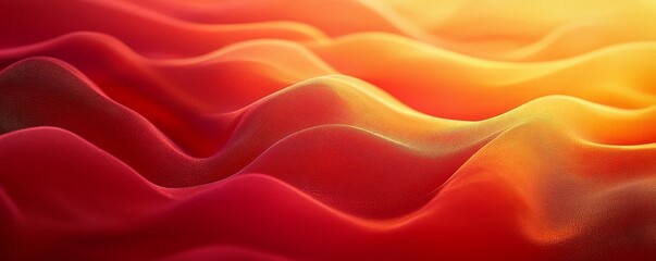 Vibrant gold crimson gradient background, vivid waves texture, web page header, modern aesthetics, Generative AI