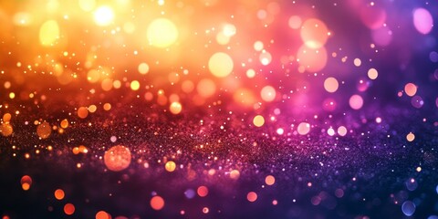 Blurred orange purple gradient background, glowing highlights texture, web page header, seamless transitions, Generative AI
