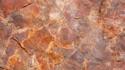 Textured Brown and Orange Rock Surface with Natural Geological Features