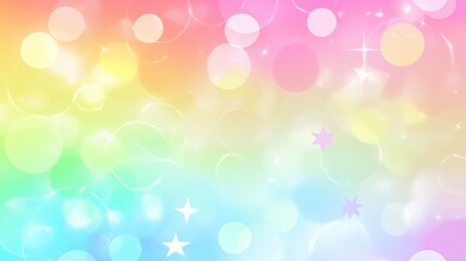 Colorful Abstract Background with Bokeh Effect and Light Sparkles