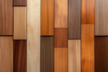 Wooden texture display showcasing a variety of finishes and colors in a contemporary design setting
