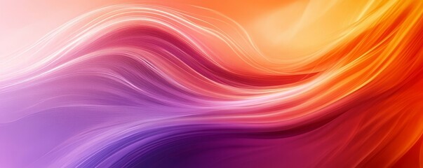 Obraz premium Pastel orange purple gradient background, soft blurs texture, web page header, seamless transitions, Generative AI