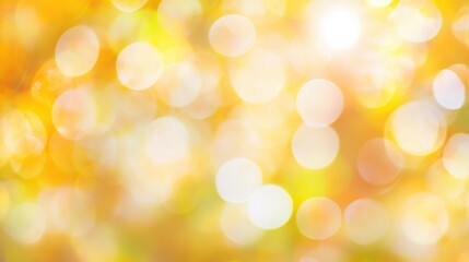 Obraz premium Bright and Colorful Bokeh Background with Soft Yellow and White Lights