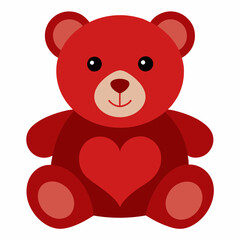 teddy bear with red heart