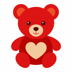 teddy bear with red heart