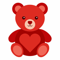 teddy bear with red heart