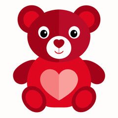 teddy bear with red heart