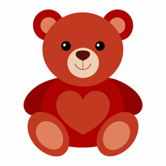 teddy bear with red heart