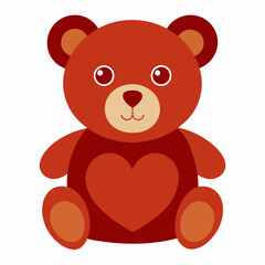 teddy bear with red heart