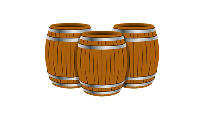 Simple Barrel vector icon, Barrel logo, vector illustration.