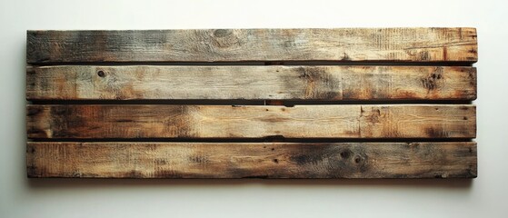 rustic wooden planks against a white wall
