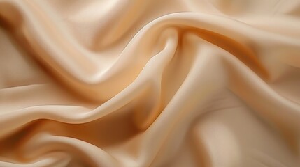 Obraz premium Luxurious gold: Flowing golden fabric glowing under soft light, realistic folds creating luxurious depth and shadows