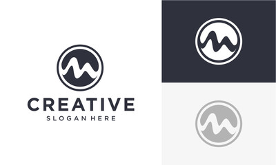 initial m vector logo