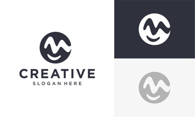 initial m vector logo