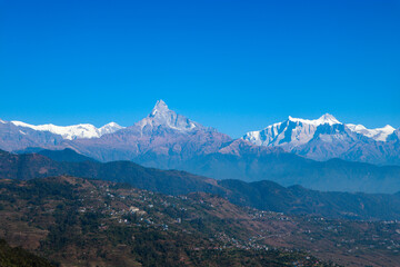 Awesome Mountain ranges seen from Bhadaure, Nepal | Panaromic view of mountain ranges in Nepal