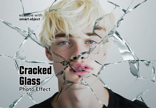 Cracked Glass Photo Effect