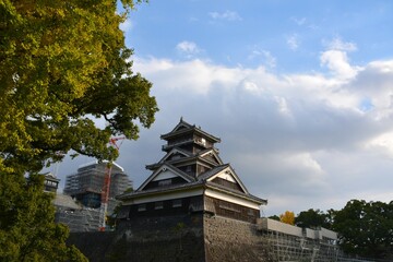Fototapeta premium 熊本 震災から復興中の熊本城 宇土櫓