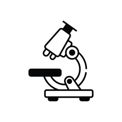 Microscope vector icon