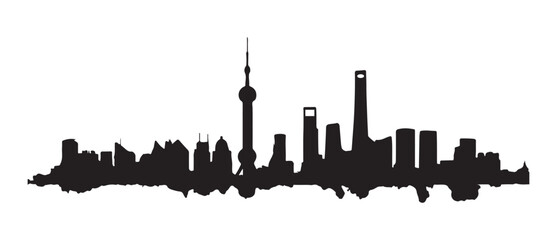 Skyscraper Silhouette Vector illustration