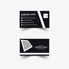 Modern And Elegant Corporate Business Card Vector Design Template With Blue, Black, White, Orange, Yellow, Multicolor, And Red Color.

