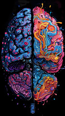 Artistic Duality of the Human Brain: Balancing Logic and Imagination Through Neural Networks and Creativity