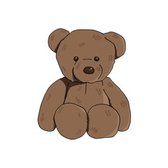 brown teddy bear plushie