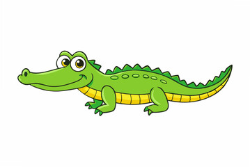 crocodile isolated on white