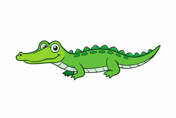crocodile isolated on white