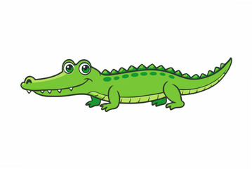 crocodile isolated on white
