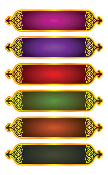 A series of frames with a red border and a red border