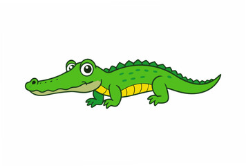 crocodile isolated on white