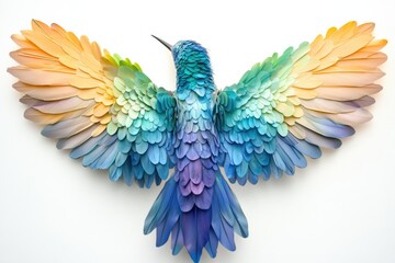 Obraz premium colorful bird artwork with outstretched wings