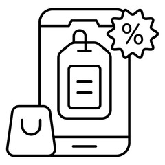 Premium design icon of discount tag