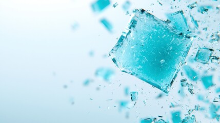 Shattering Ice Crystals  Abstract Background  Frozen Texture  Cinematic Lighting  3D Rende