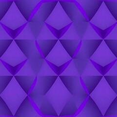 Obraz premium Purple Geometric Pattern: Abstract 3D design of seamless purple triangles. Ideal for backgrounds, textures, and design projects. 