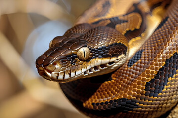 Fototapeta premium close up of a snake