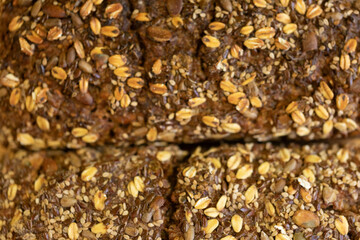 Multigrain Bread Loaf, Close Up