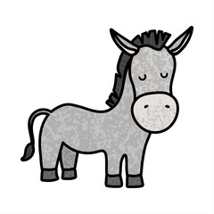 Donkey Colorful Illustration