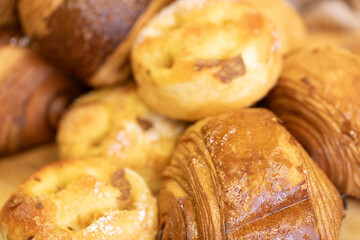 Golden Brown Pastries and Breads
