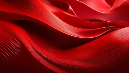 Fototapeta premium Red bright abstract background with smooth lines