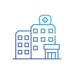 Fototapeta premium Hospital vector icon